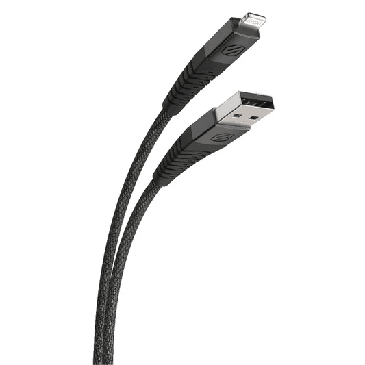Scosche StrikeLine Heavy-Duty USB-A to Lightning Cable 10ft (3M) - Grey