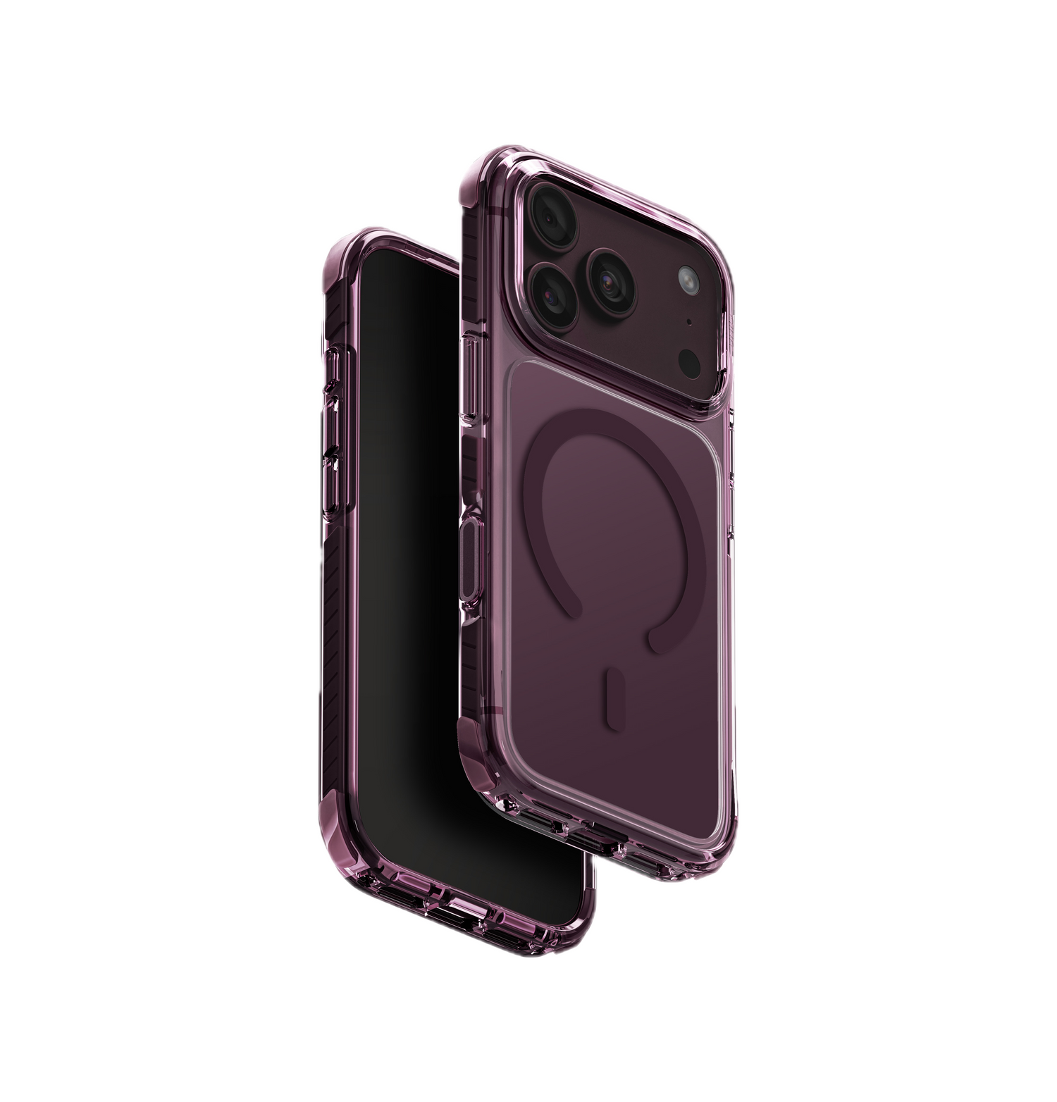 UNIQ HYBRID IPHONE 18 PRO MAGCLICK CHARGING COMBAT - DEEP BURGUNDY