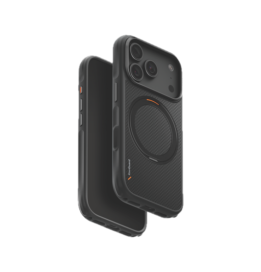 UNIQ HYBRID IPHONE 18 PRO MAGCLICK CHARGING KEVA MŌV - CARBON BLACK