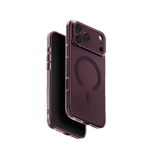 UNIQ HYBRID IPHONE 18 PRO MAX MAGCLICK CHARGING AIRSUIT - GLOSSY BURGUNDY