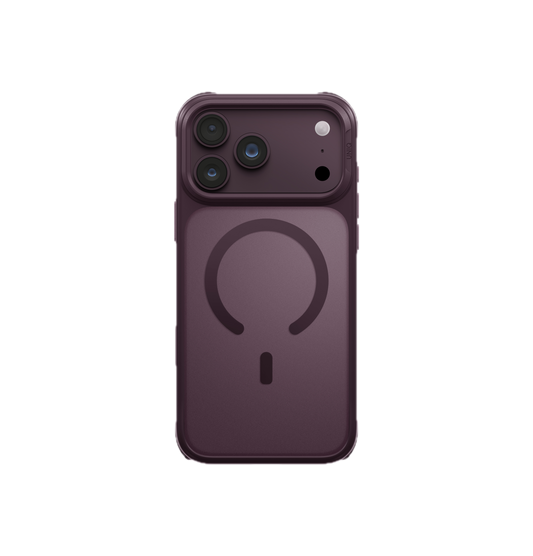 UNIQ HYBRID IPHONE 18 PRO MAX MAGCLICK CHARGING VEREN (AF) - BURGUNDY FROST
