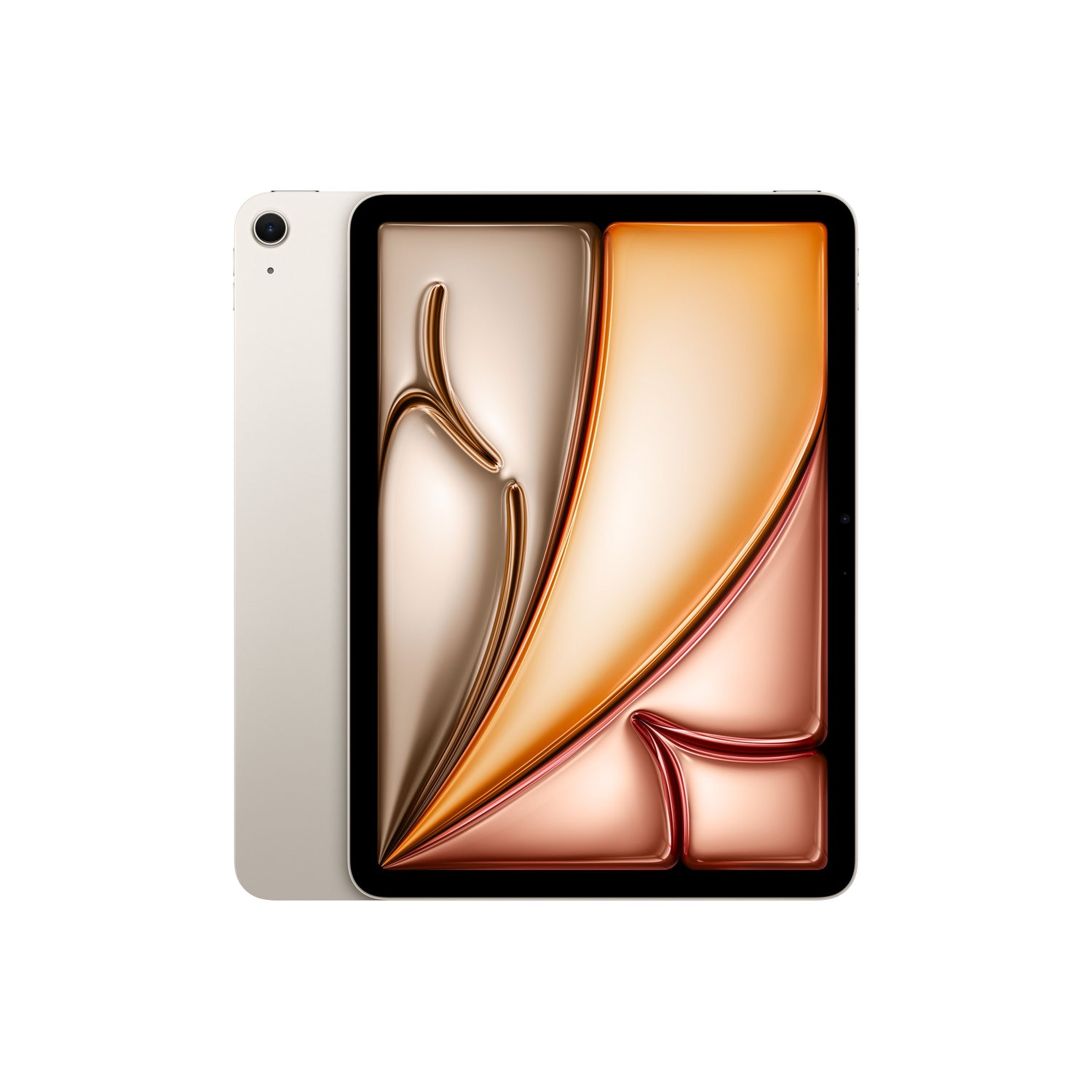 Front and back view display of the 11-inch iPad Air Wi-Fi 256GB Starlight M4 available at Tradeline.
