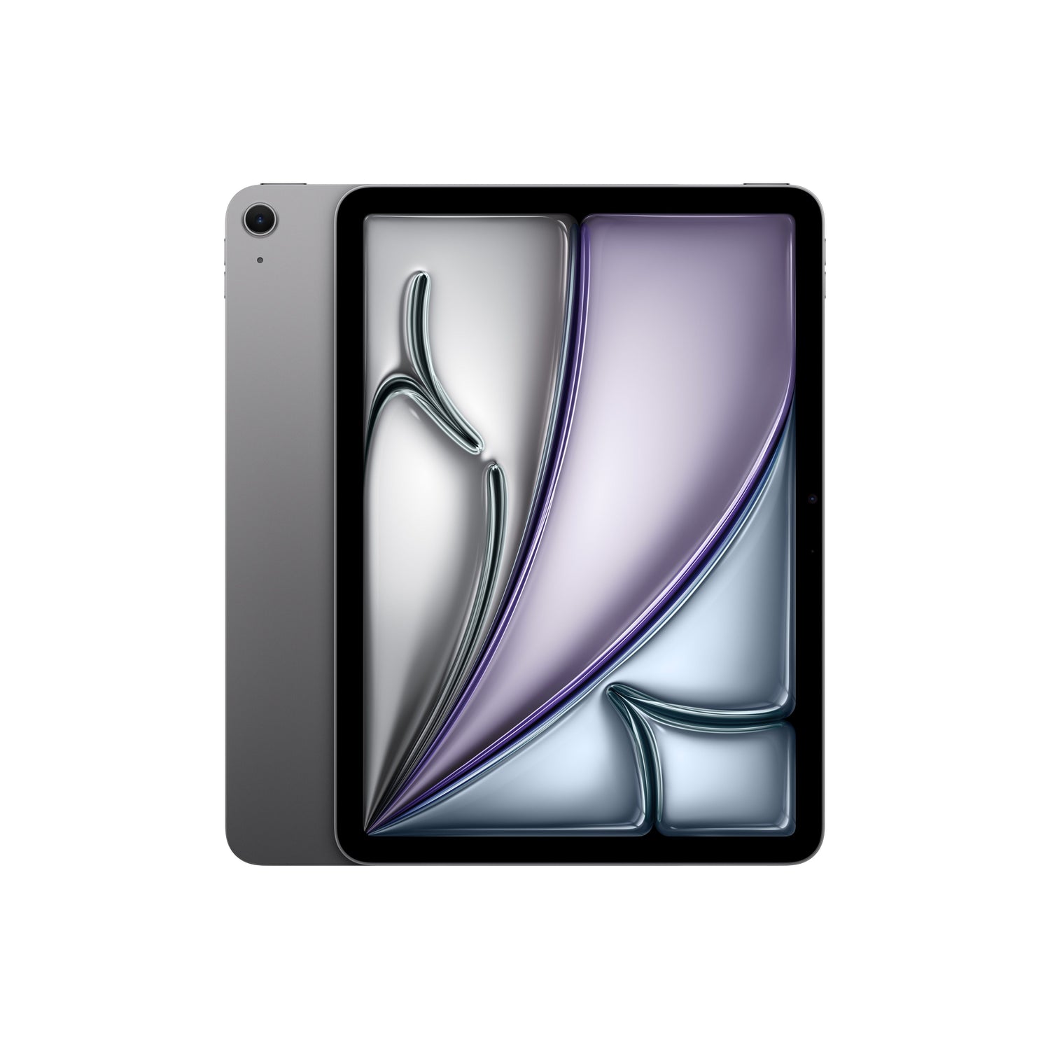 Front and back view display of the 11-inch iPad Air Wi-Fi 512GB Space Grey M4 available at Tradeline.
