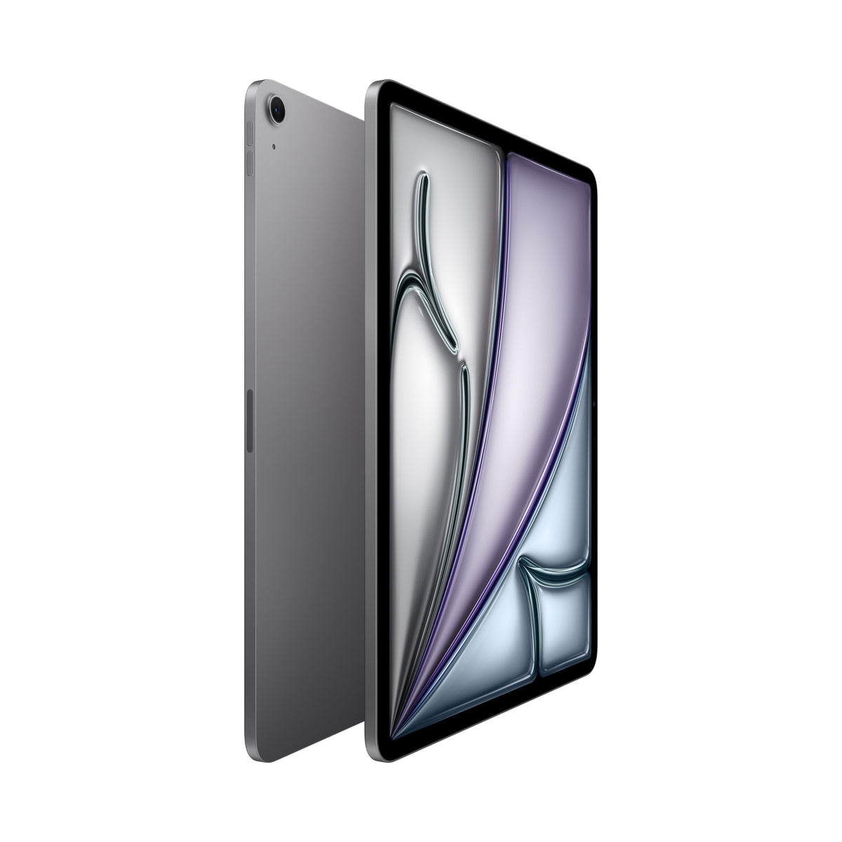 Front and back view display of the 13-inch iPad Air Wi-Fi 128GB Space Grey M4 available at Tradeline.
