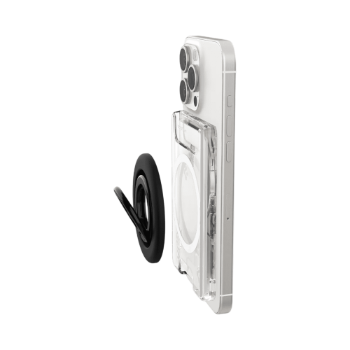 حامل بطاقات Spigen MagSafe طراز Ultra Hybrid (MagFit+) - شفاف