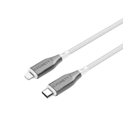 كابل Cygnett Armoured من Lightning إلى USB-C بطول 1 متر - أبيض