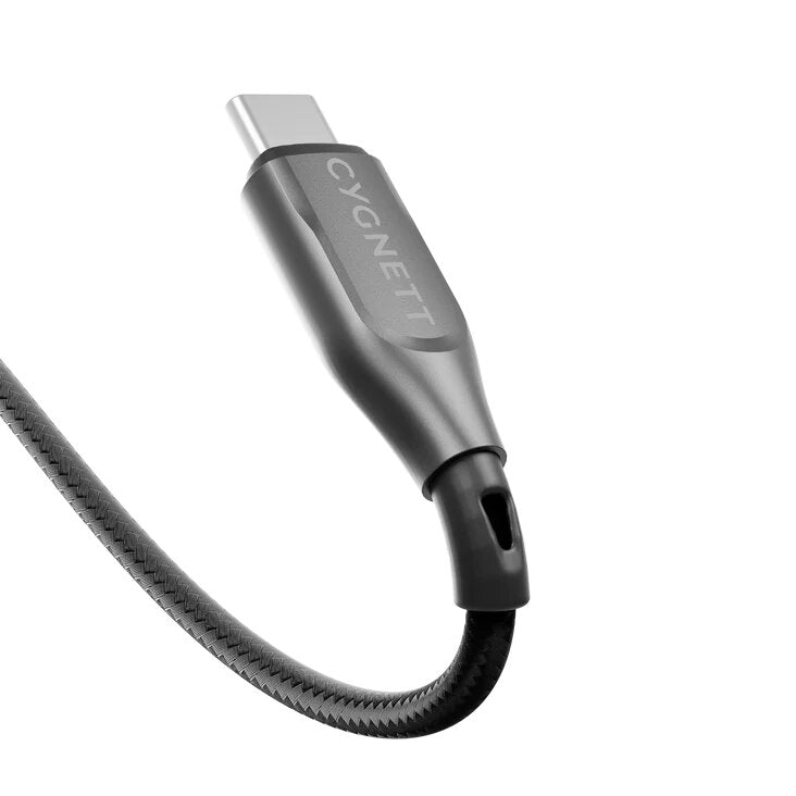 كابل Cygnett Armoured USB-C إلى USB-C (USB 2.0) بطول 2 متر - أسود