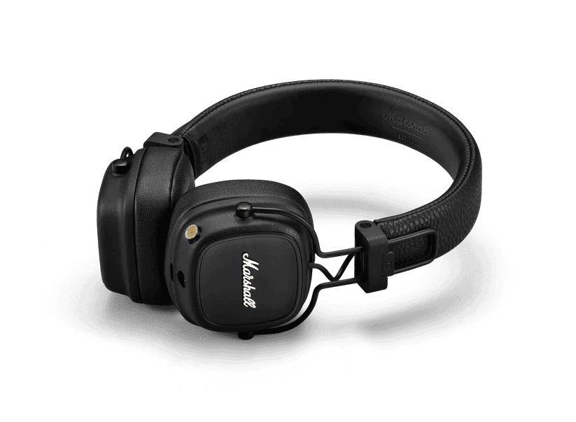 سماعات Marshall Major IV فوق الأذن بتقنية Bluetooth - أسود