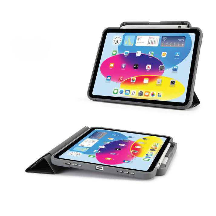 Pipetto iPad 10th Gen (2022) Origami No2 Pencil Shield Case - Black