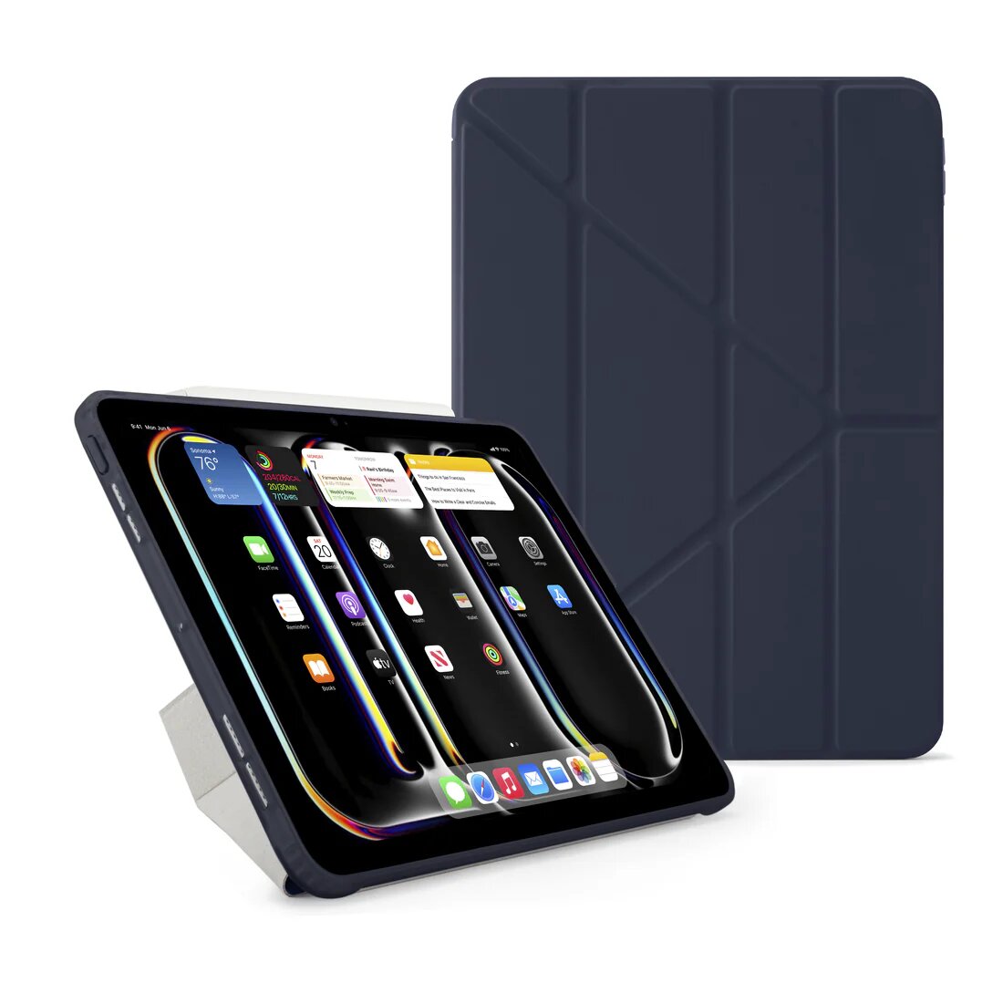 Pipetto iPad Pro 11 (2024) Origami No1 Original Case - Dark Blue