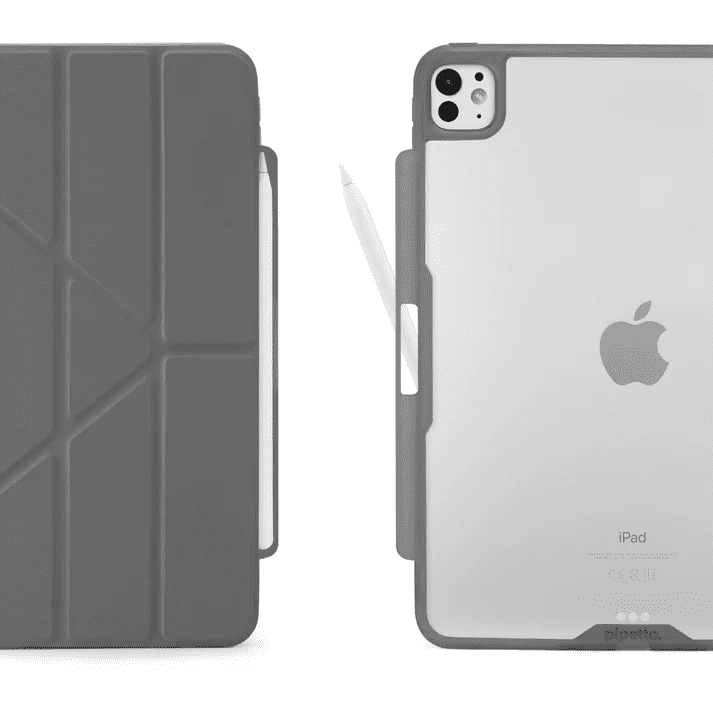 Pipetto iPad Pro 13 (2024) Origami No3 Pencil Case - Grey