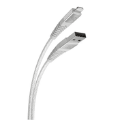 كابل Scosche StrikeLine فائق التحمل من USB-A إلى Lightning بطول 10 أقدام (3 أمتار) - أبيض