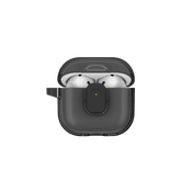 UNIQ GLASE PRO AIRPODS 4TH GEN LOCK CASE - GLOSSY SMOKE