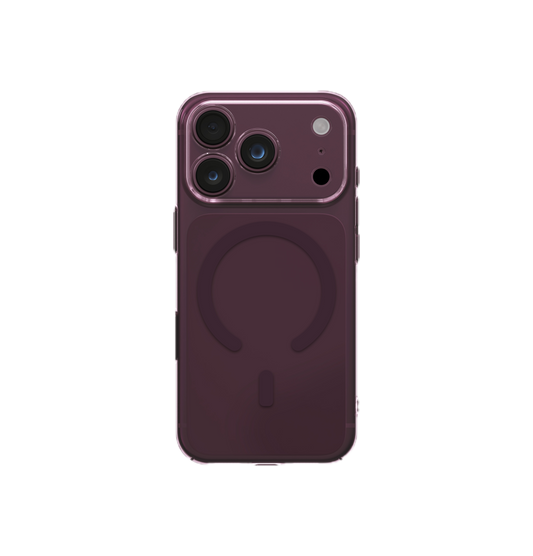 UNIQ HYBRID IPHONE 18 PRO MAGCLICK CHARGING AIRSUIT - GLOSSY BURGUNDY