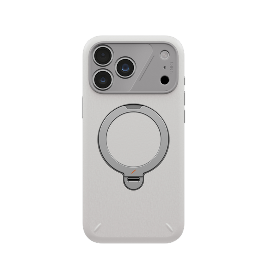 UNIQ HYBRID IPHONE 18 PRO MAX ELIX WITH 360 ROTATING KICKSTAND - CLOUD STONE