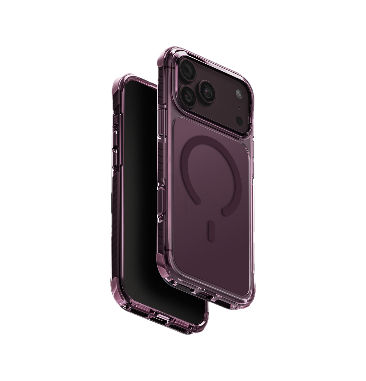 UNIQ HYBRID IPHONE 18 PRO MAX MAGCLICK CHARGING COMBAT - DEEP BURGUNDY