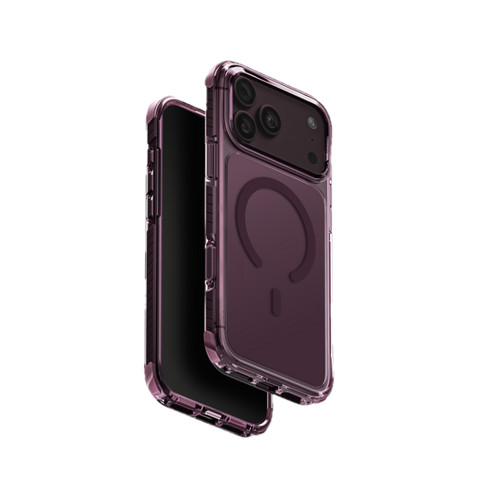 UNIQ HYBRID IPHONE 18 PRO MAX MAGCLICK CHARGING COMBAT - DEEP BURGUNDY