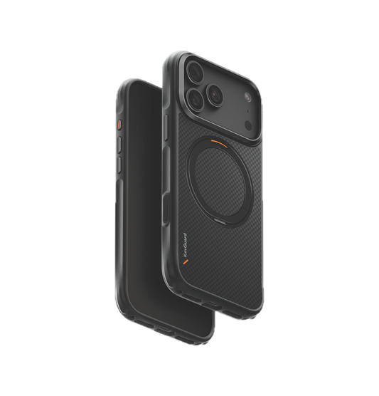 UNIQ HYBRID IPHONE 18 PRO MAX MAGCLICK CHARGING KEVA MŌV - CARBON BLACK