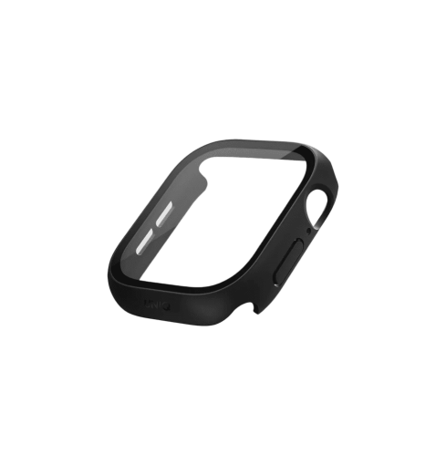UNIQ NAUTIC WATCH CASE WITH IP68 WATER-RESISTANT TEMPERED GLASS SCREEN PROTECTION 46MM - MIDNIGHT (BLACK)