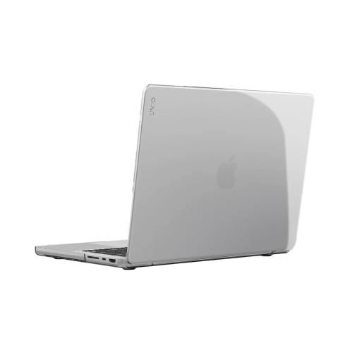 جراب UNIQ CLARO لجهاز MacBook Air مقاس 13 بوصة (M2-M4) – شفاف كريستالي