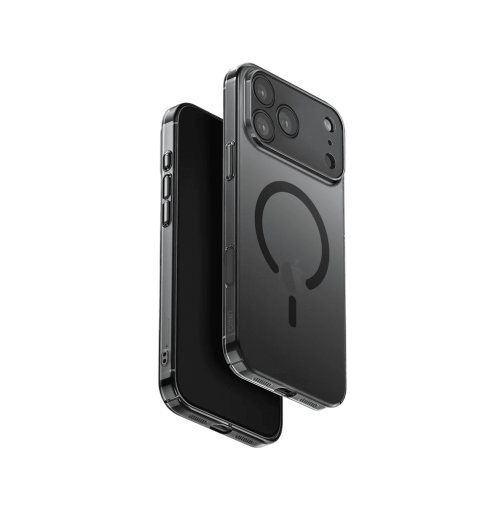 جراب UniQ AirSuit بسُمك 1.3 مم فائق النحافة والمتوافق مع MagClick لهاتف iPhone 17 Pro Max - Smoke