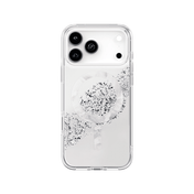 جراب UniQ COEHL CRYSTELLE لهاتف iPhone 17 Pro Max متوافق مع MagClick للشحن المغناطيسي - فضي لامع