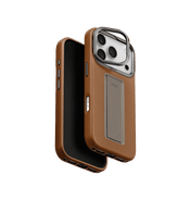 Uniq Heldro Pro FlexGrip Leatherette Case for iPhone 17 Pro - Caramel