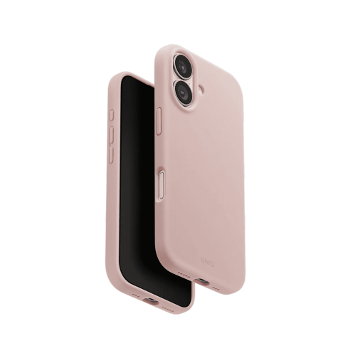 Uniq Lino Hybrid Silicone Case with MagClick Compatibility for iPhone 17 - Blush Pink