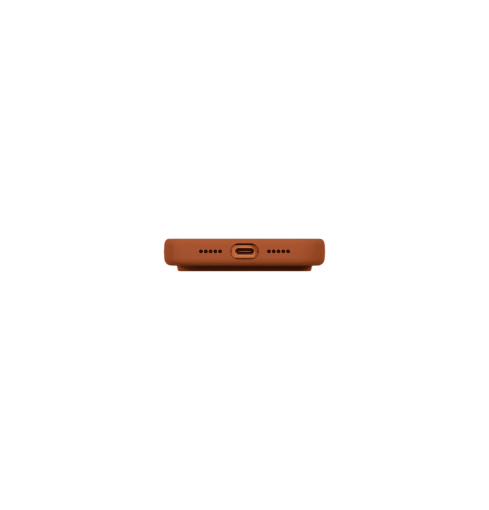 Uniq Lino Hybrid Silicone Case with MagClick Compatibility for iPhone 17 Pro - Sunset Orange