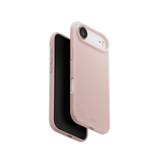 جراب UniQ Lino الهجين من السيليكون المتوافق مع MagClick لهاتف iPhone 17 Pro - Blush Pink