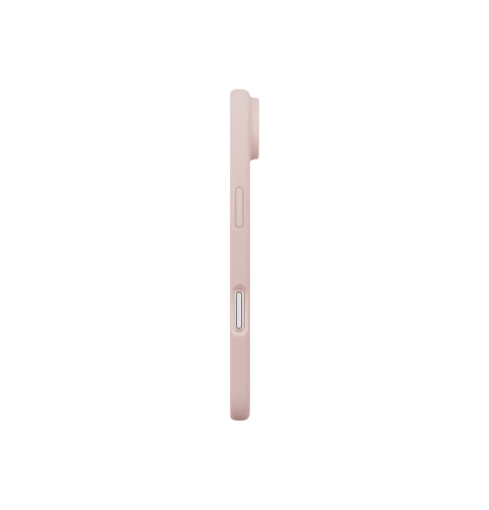 جراب UniQ Lino الهجين من السيليكون المتوافق مع MagClick لهاتف iPhone 17 Pro - Blush Pink