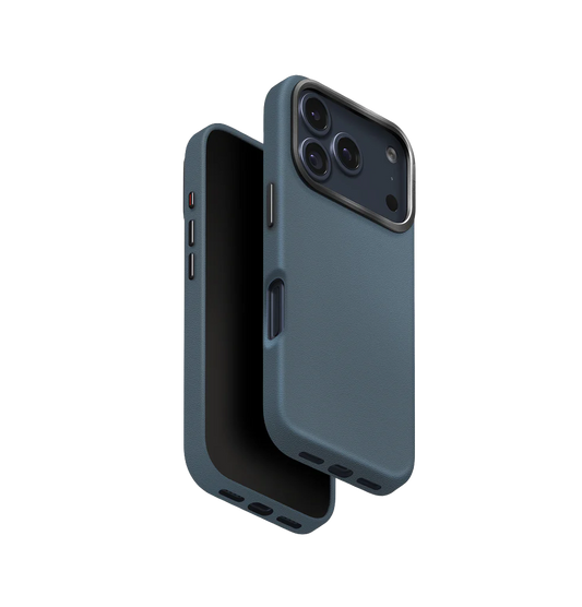 Uniq Lyden Premium Leatherette Case for iPhone 17 Pro - Ash Blue