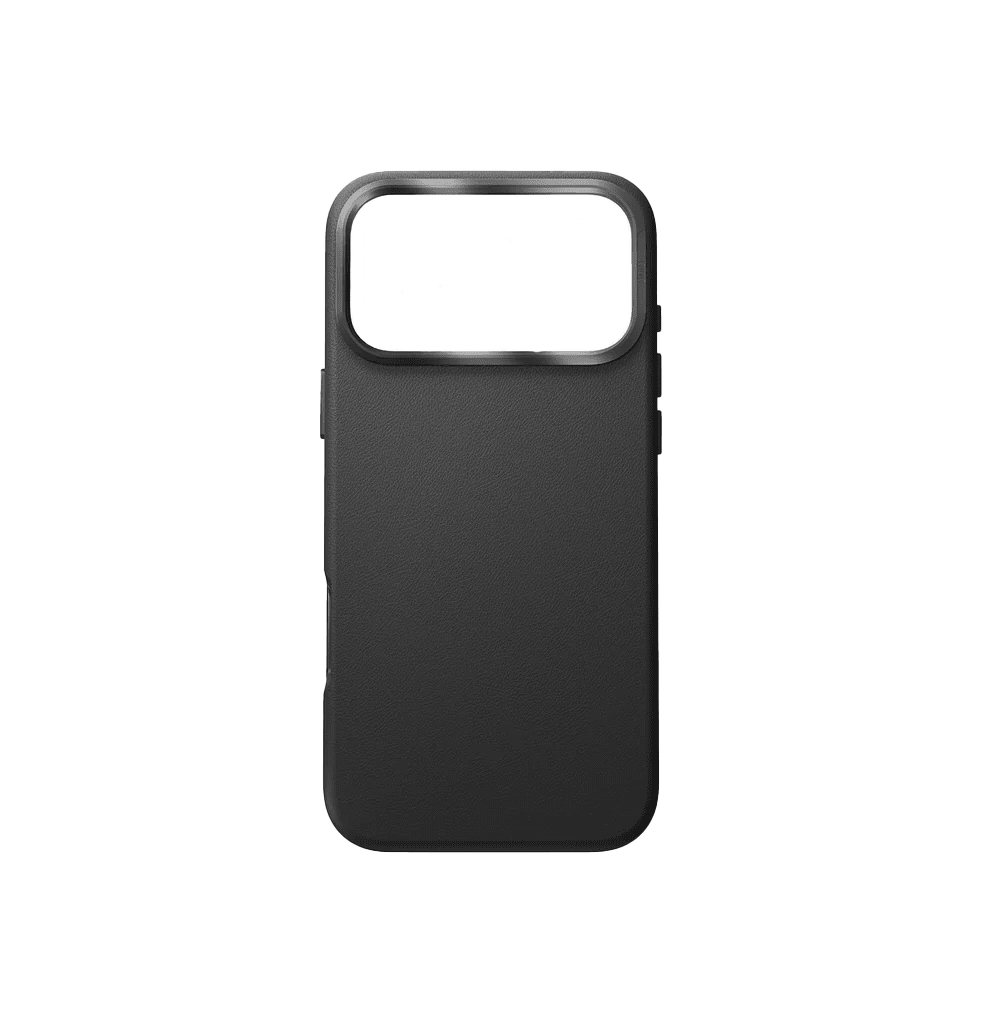 جراب UniQ Lyden الفاخر من الجلد الصناعي لهاتف iPhone 17 Pro Max - أسود