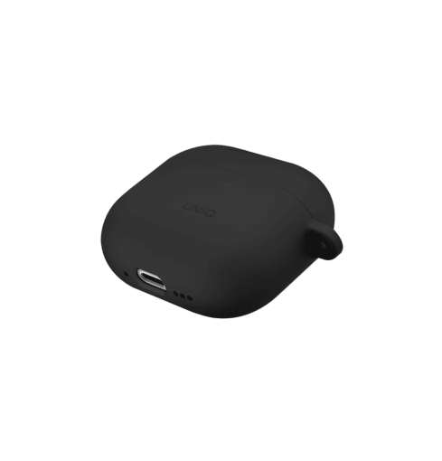 Uniq Nexo Liquid Silicone Case for AirPods (4th Gen | 2024) with Sports Ear Hooks - Black