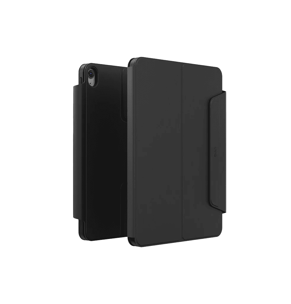 جراب Uniq Rovus Snapmount المغناطيسي القابل للفصل والدوران 360 درجة لجهاز iPad Air 11 بوصة | 10.9 بوصة (2024 | 2022/2020) - أسود