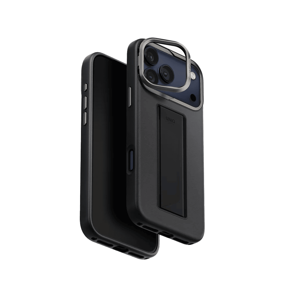 جراب Uniq Heldro Pro FlexGrip من الجلد الصناعي iPhone 17 Pro Max