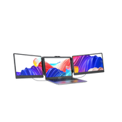 موسع شاشة ثلاثي محمول V2Com S2 مقاس 14 بوصة بدقة FHD 1080P