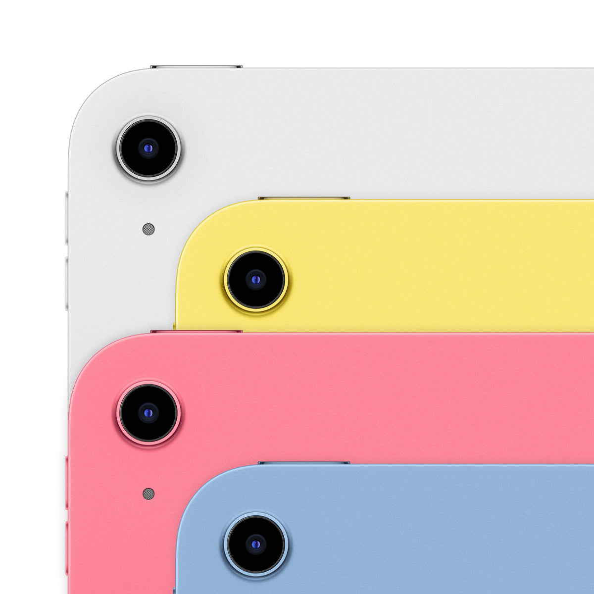 Apple iPad A16 Wi-Fi 128GB Silver displayed together with the complete line of four colors at Tradeline.