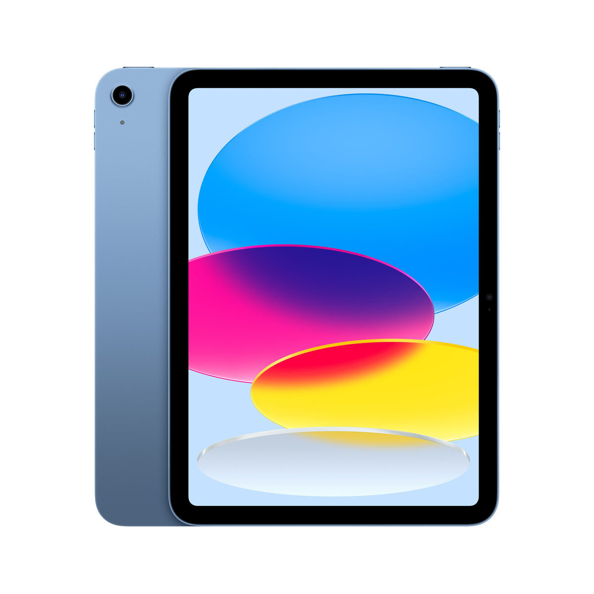 Front display view of the Apple iPad A16 Wi-Fi 256GB in Blue available at Tradeline.