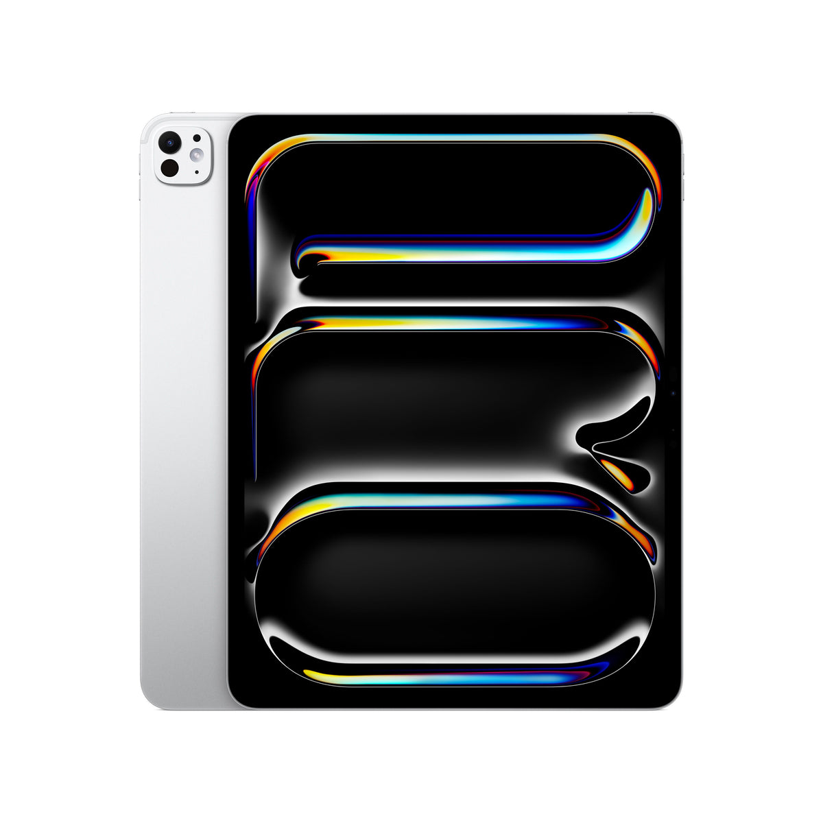Back and side view of the Apple iPad Pro M5 13-inch Wi-Fi 512GB Standard Glass Silver at Tradeline.