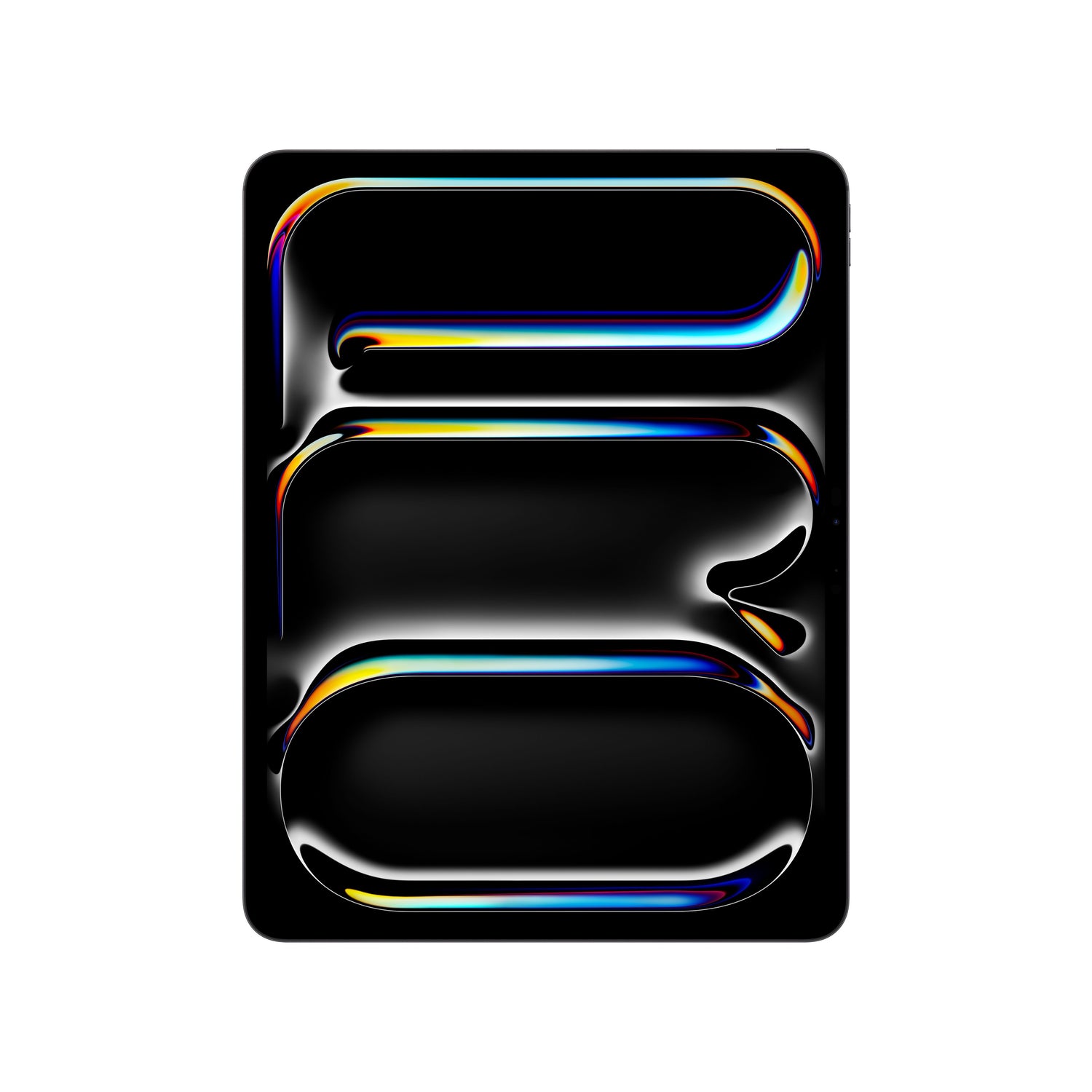 Front display view of the Apple iPad Pro M5 13-inch Wi-Fi 512GB Standard Glass Space Black at Tradeline.