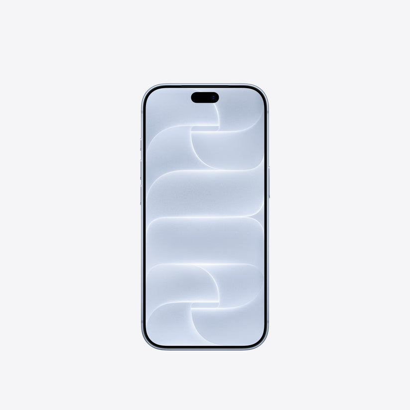 Front screen display view of the Apple iPhone 18 Pro 1TB Glacier at Tradeline Egypt.