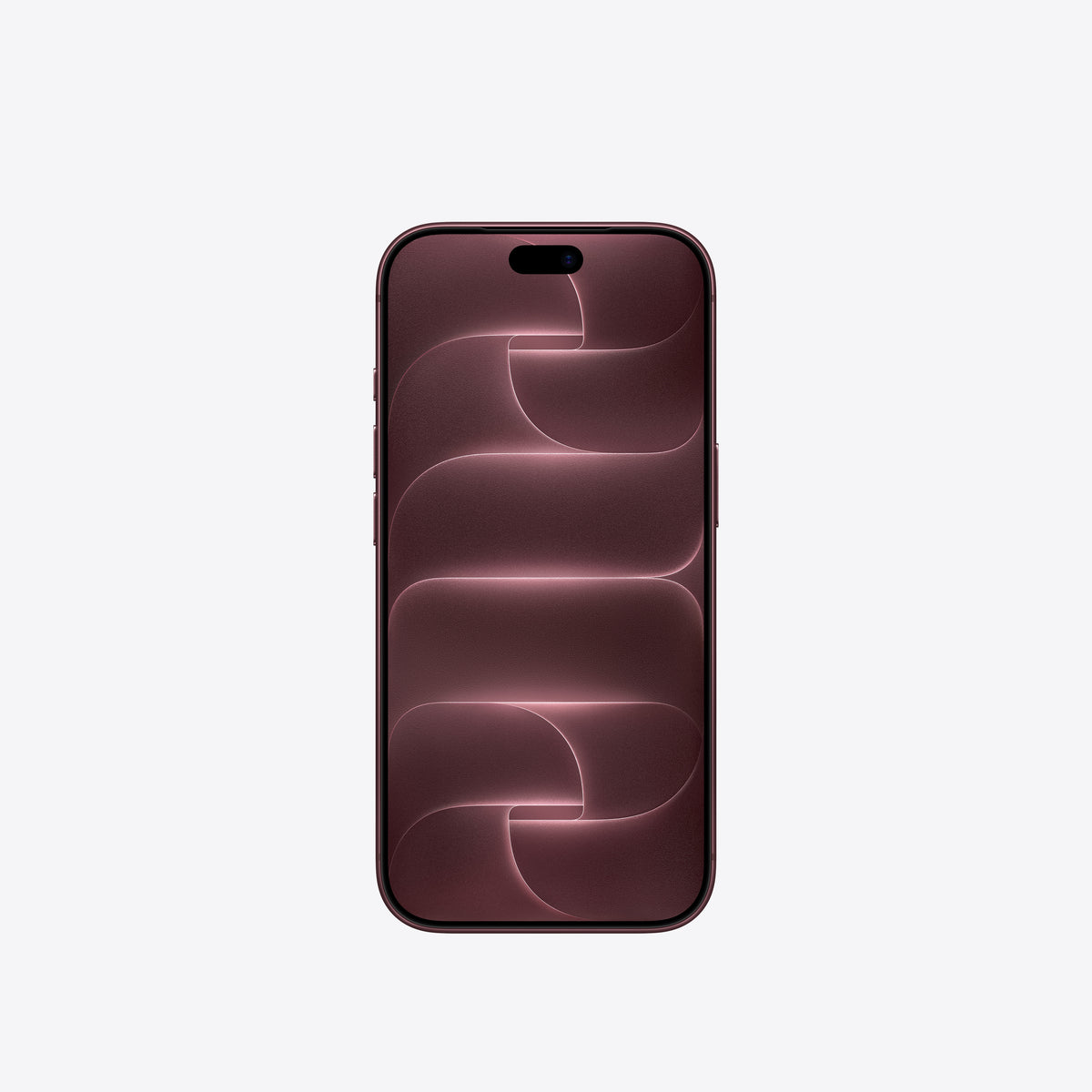 Front screen display view of the Apple iPhone 18 Pro 256GB Burgundy at Tradeline Egypt.