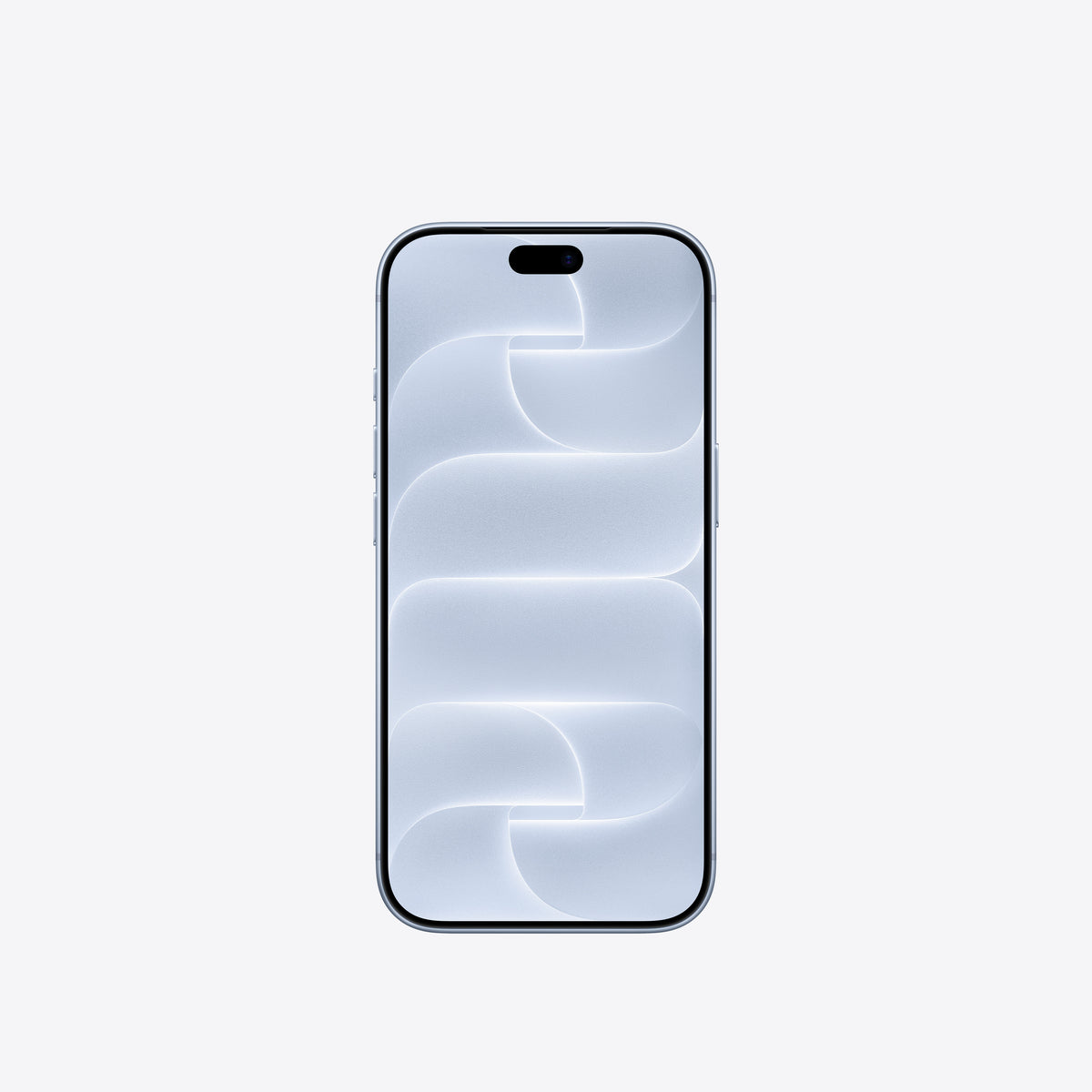 Front display view of the Apple iPhone 18 Pro 256GB Glacier smartphone at Tradeline Egypt.