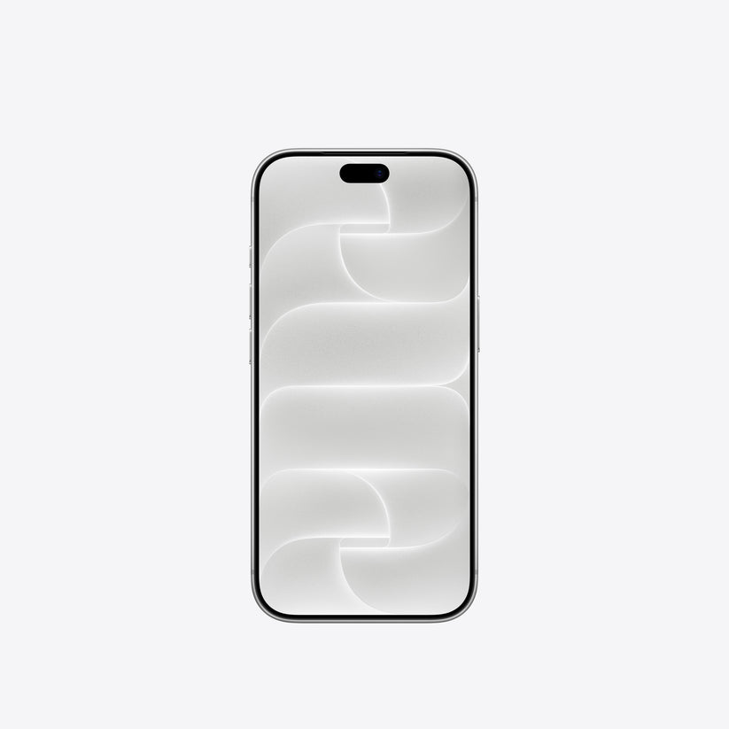 Front display view of the Apple iPhone 18 Pro 256GB Silver smartphone at Tradeline Egypt.
