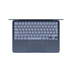 Top view of the Magic Keyboard layout on the 13-inch MacBook Neo 256GB Indigo from Tradeline.