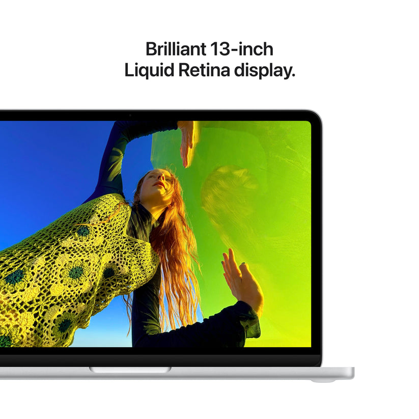 Close-up view of the immersive 13-inch screen on the MacBook Neo A18 Pro 256GB Silver at Tradeline.