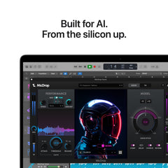 AI feature graphic performance preview on the 14-inch MacBook Pro M5 1TB Silver at Tradeline Egypt.