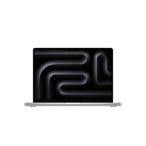Front display view of the 14-inch MacBook Pro M5 10-core CPU 10-core GPU 1TB Silver at Tradeline.