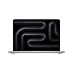 Front view of the open display on the 16-inch MacBook Pro M5 Max 18-core CPU 32-core GPU 2TB Silver at Tradeline.